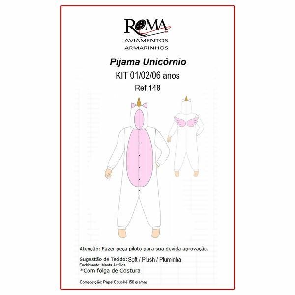 Molde para pijama unicornio